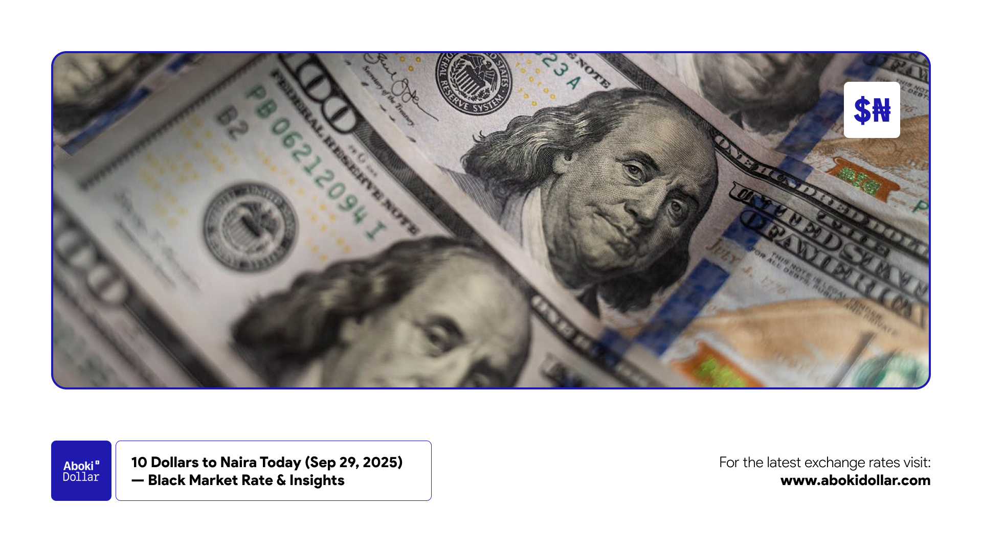 10 Dollars to Naira Today (Sep 29, 2025) Black Market Rate & Insights